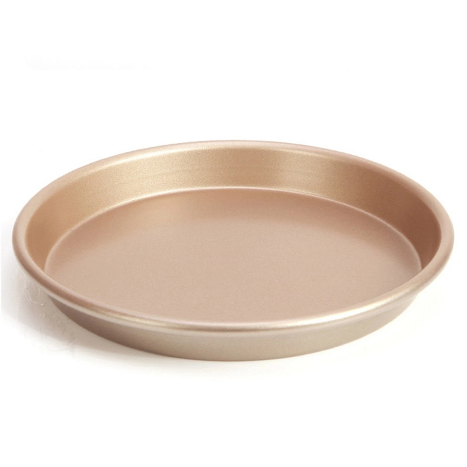 Null CHEFMADE | 18cm Pizzablech Rund | 194x25mm | Champagnergold | Antihaft- & Silikonbeschichtet| Pizzaform| Kuchenblech| Tarteform| Quicheform| Ofenblech