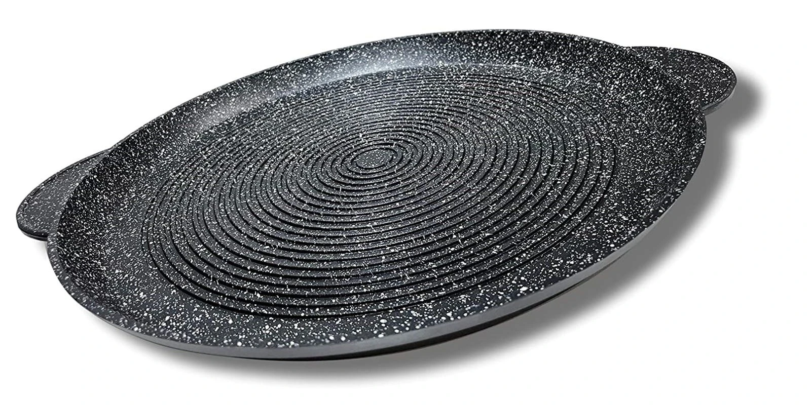 Null Alu Guss Brotpfanne Pizza Brot Grill Pfanne Ø32cm Induktion Bratpfanne – Bild 2