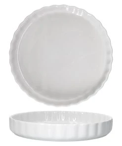 Null 2er Set Arte Regal Auflaufform Nr. 02 Weiß Rund - 03845