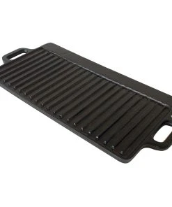 Klarstein Canadienne BBQ Grillplatte 2-in1-Wendeplatte 45 X 1,5 X 23 Cm (BxHxT) Gusseisen Schwarz