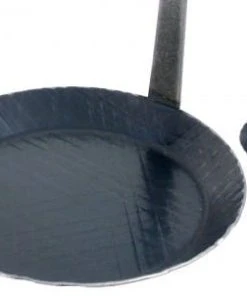 2x Contacto Brat- Und Servier- Eisenpfanne, Bodendurchmesser: 18,5 Cm, Durchmesser Innen: 24 Cm, Höhe: 2,8 Cm, Stiellänge: 23,5 Cm