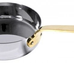 Contacto 2x Mini Bratpfanne 12 Cm Edelstahl Mit Messinggriff