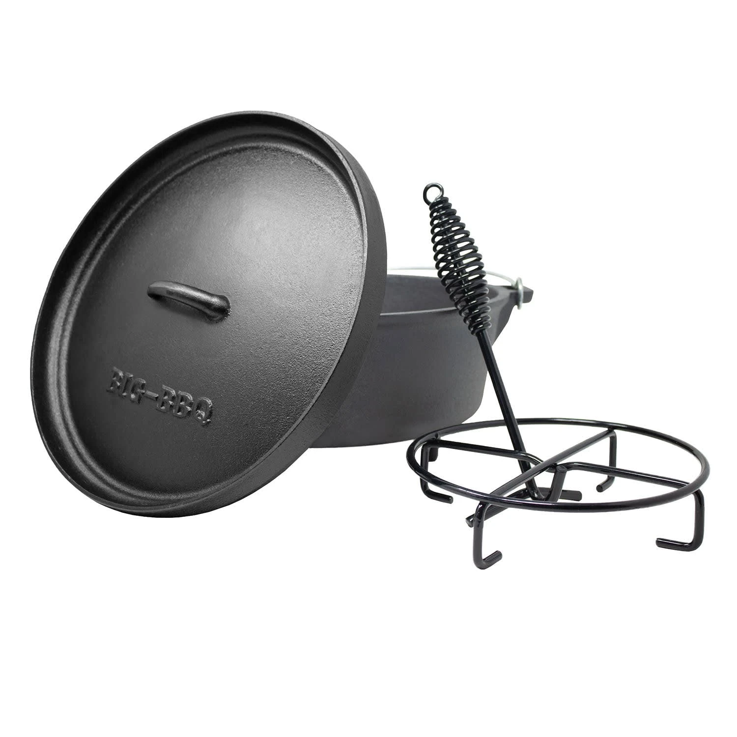 Klarstein Beefalo Potjie Schmortopf Größe M Gusseisen Rund Deckel 6 Liter Schwarz 6 Klarstein Beefalo Potjie Schmortopf Größe M Gusseisen Rund Deckel 6 Liter Schwarz – Bild 4