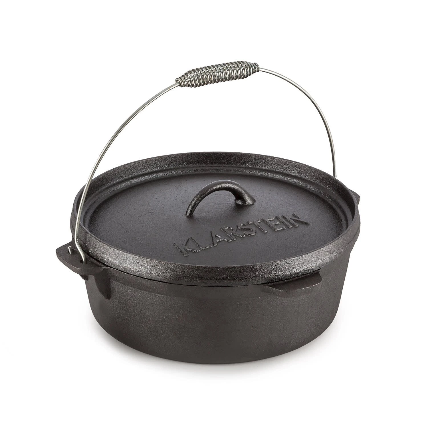 Klarstein Hotrod Masterplan Dutch Oven Set 7-teilig BBQ Topfset Gusseisen Schwarz 5 Klarstein Hotrod Masterplan Dutch Oven Set 7-teilig BBQ Topfset Gusseisen Schwarz – Bild 3