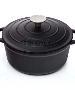 Null BBQ-Nerd© Bräter Mit Deckel (oval, 33x26 Cm) aus Gusseisen 6,4 L | Bratentopf Kochtopf Gusseisentopf Schmortopf | Cocotte Zum Langsamen Garen -HENDI-Geschäft 0c5d9267 10fc 47b4 8255 5988d5acc795