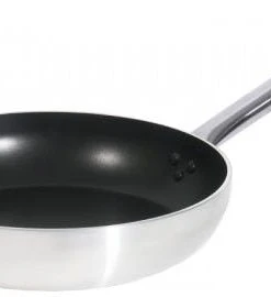 2x Contacto Bratpfanne Antihaft, Serie 6100 ALU, Aluminium, Durchmesser: 20 Cm, Höhe: 4 Cm, Stiellänge: 17 Cm