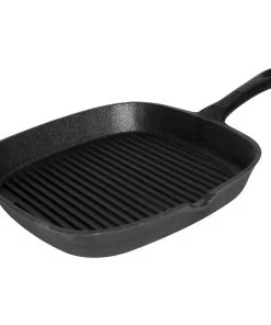 Stalgast Grillpfanne Aus Gusseisen, Gerillt, Abmessung 24 X 24 Cm