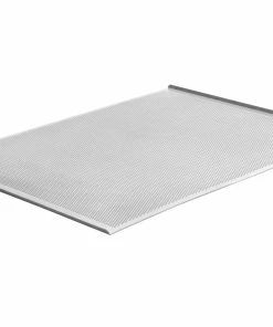 Null Schneider Backblech Alu 580 X 780 Mm, Lange Seite Offen Auf Kurzer Seite Rand 10 Mm 70 °, Gelocht 3mm