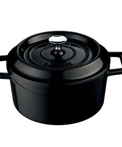 Null Lava Gusseisen Casserole Ø32 Schwarz