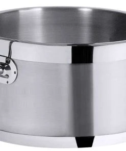 Contacto Kochtopf, Niedrig 32 Cm, Seidenmatt Gebürstet