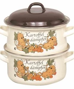 Kruger KRÜGER Kartoffeldämpfer/Bio-Dünster Emailliert Ø 20 Cm