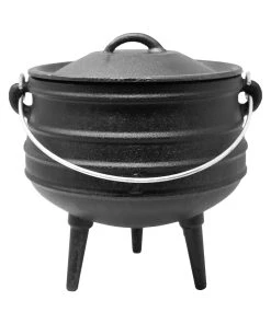 Klarstein Beefalo Potjie Schmortopf Standfüße Größe S Gusseisen Rund Deckel 3 Liter Schwarz