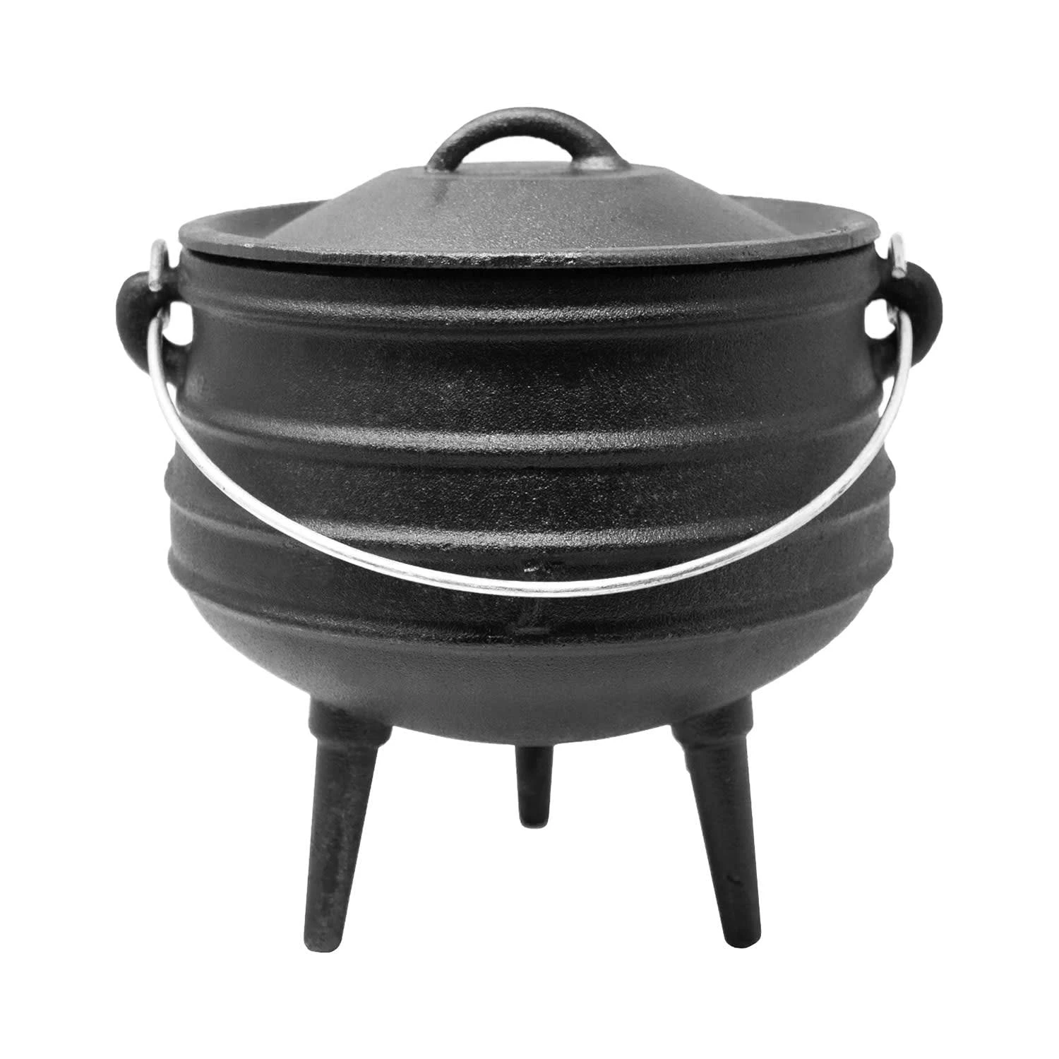 Klarstein Beefalo Potjie Schmortopf Größe S Gusseisen Rund Deckel 3 Liter Schwarz 4 Klarstein Beefalo Potjie Schmortopf Größe S Gusseisen Rund Deckel 3 Liter Schwarz – Bild 2