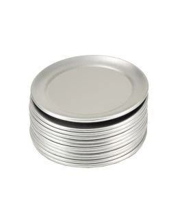 Gvk-eco Pizzablech Rund Aus Aluminium 12 Stück Ø 177 Mm