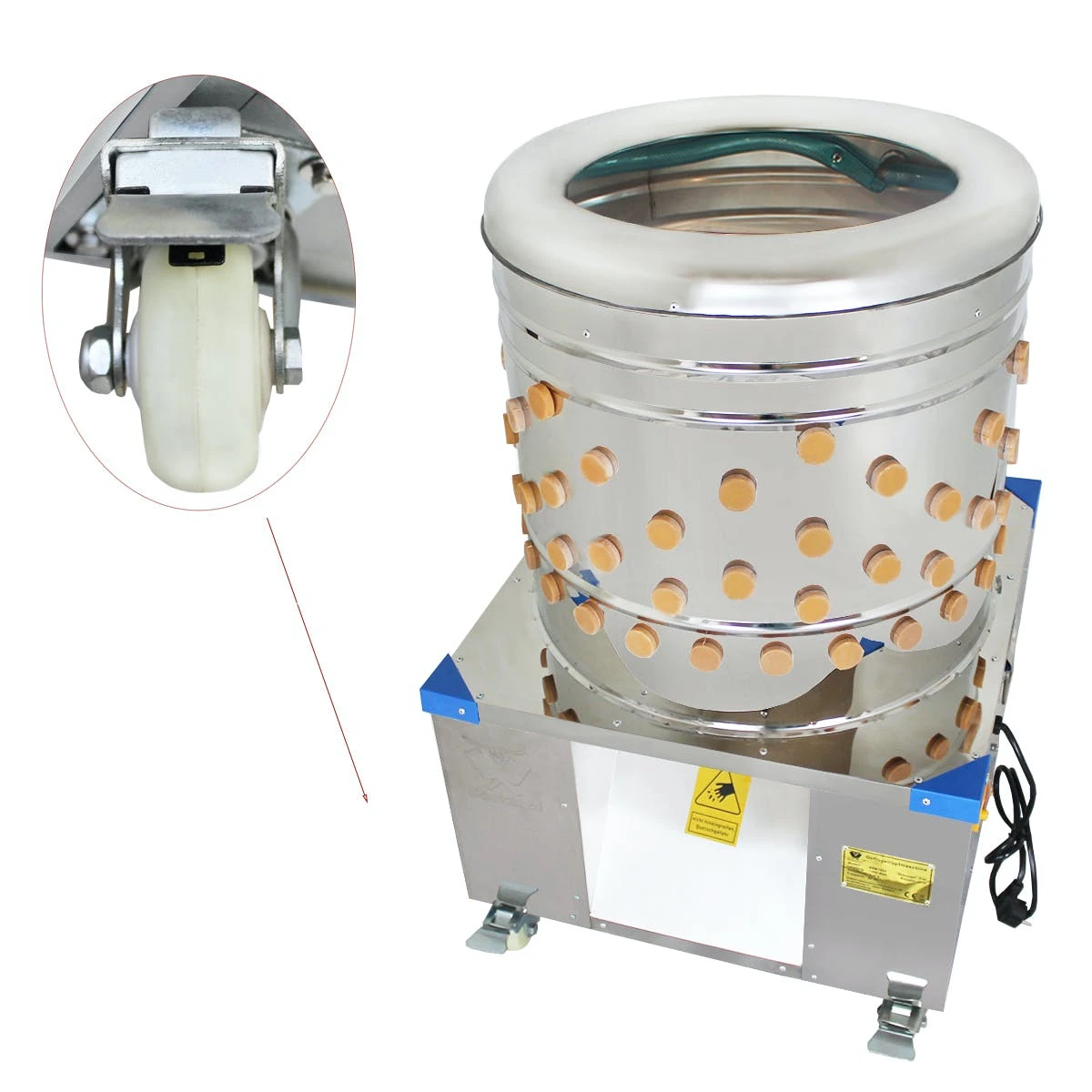 Beeketal Geflügelrupfmaschine Rupfmaschine Nassrupfmaschine Für Hühner U. Enten - BRM1600 – Bild 5