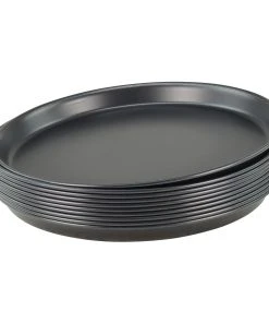 Gvk-eco 10 Stück Pizzablech Rund Aus Blaublech Ø 30 Cm Schwere Profiqualität