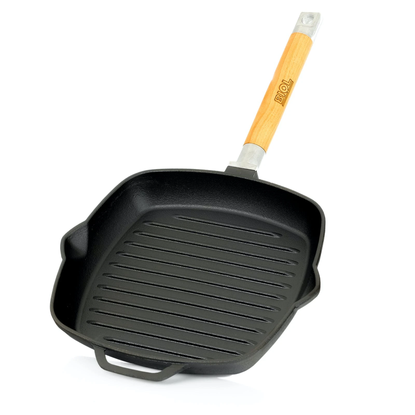 Klarstein Retinta Grill- Und Steakpfanne Rund Gusseisen Voreingebrannt Holzgriff Schwarz 6 Klarstein Retinta Grill- Und Steakpfanne Rund Gusseisen Voreingebrannt Holzgriff Schwarz – Bild 4