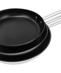 Metro-professional METRO Professional Pfannenset 3 Tlg., Edelstahl, Ø 24/ 28/ 32 Cm, Antihaftbeshichtung, Induktion