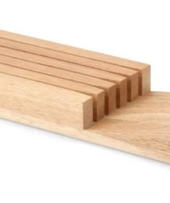 Null Continenta | Schubladen-Messerblock Für 5 Messer, Gummibaumholz