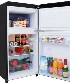 Syntrox-germany 81 Liter Retro Gefrier- Kühlkombination Kühlschrank EEK A+ Mit 2 Türen Syntrox