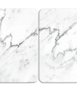 WENKO Herdabdeckplatte Universal Marmor 2er Set