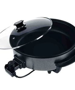 Null SchĂ€fer Pizza Pan Pfanne Ă42/9cm 1500W Multifunktionspfanne Grillpfanne Antihaftbeschichtet