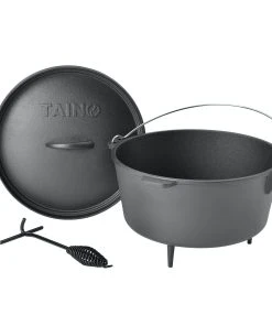 Null BBQ-Nerd© Dutch Oven "Professional" 7,3L Mit Füßen | Bereits Eingebrannt | Gusseisen Feuertopf Mit Deckel Und Integr. Bratpfanne und Deckelheber -HENDI-Geschäft 452f6354 4a91 47d5 9048 1e97831b3dcc 3 scaled