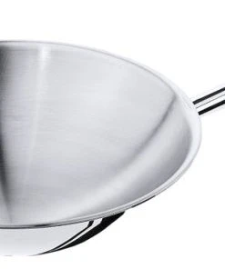 Contacto Wok Edelstahl Mehrschichtig, Runder Boden