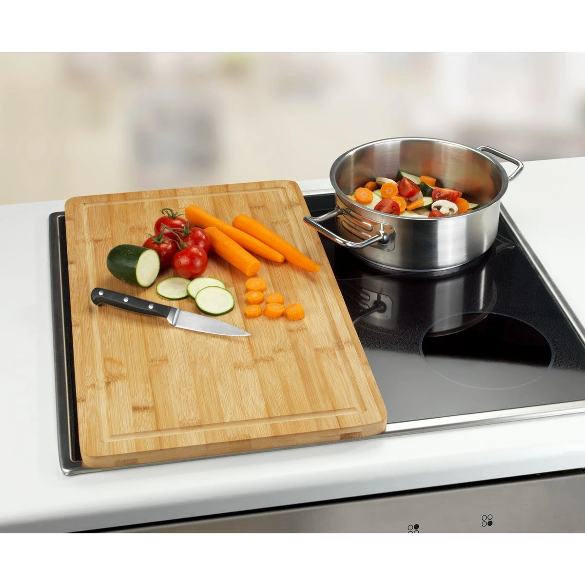 WENKO Herdabdeckplatte Bambus – Bild 6