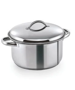 Was-germany WAS Germany - Fleischtopf Mit Deckel Cookware 19, Ø 16 Cm, 1,8 Ltr., Chromnickelstahl (1907160)