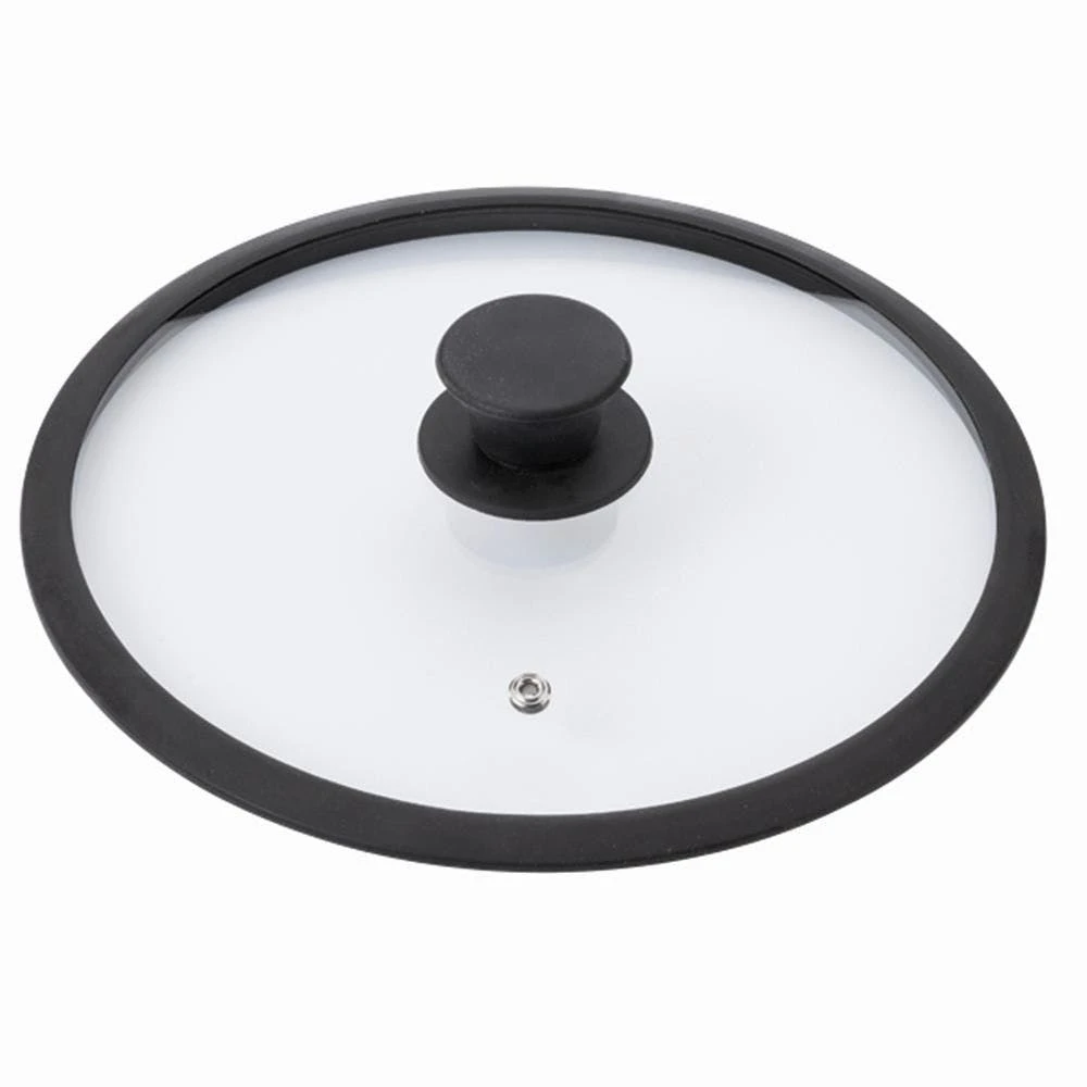 Null Universal-Glasdeckel "Saphir" 24 Cm Mit Schwarzem Silikonrand – Bild 2