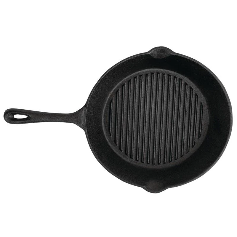 Vogue Runde Skillet Grillpfanne Aus Gusseisen 26,7cm – Bild 7