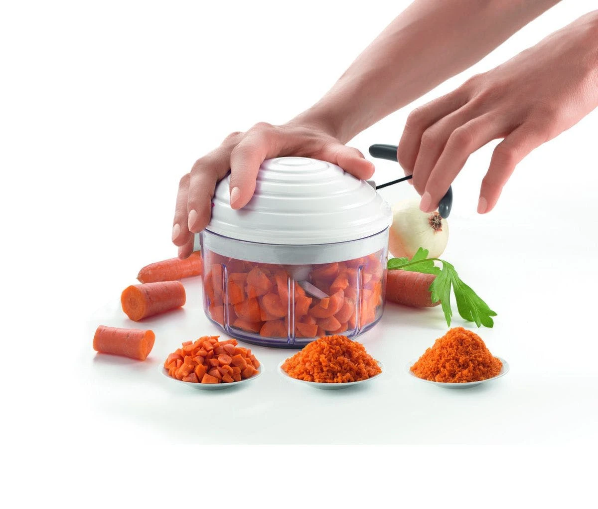 Null Zwiebelschneider Zwiebel Hacker Gemüse Obst Schneider Zerkleinerer Multihacker – Bild 4