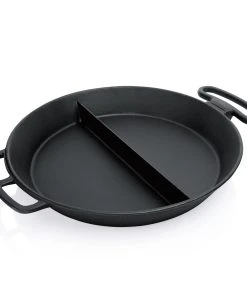 Was-germany WAS Germany - Riesenpfanne Cast Iron Giant, Mit Mittelsteg, Ø 65 Cm, Gusseisen (5055652)