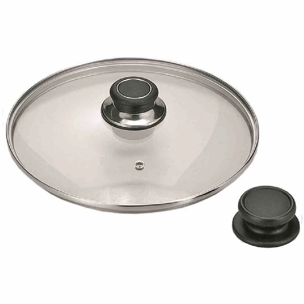 Null Universal-Glasdeckel "Saphir" 24 Cm Mit Schwarzem Silikonrand – Bild 6