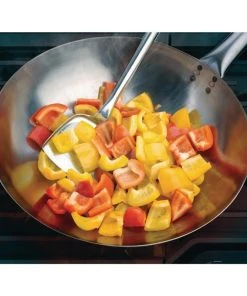 Vogue Stahl Wok Runder Boden 35,5cm -HENDI-Geschäft 6a44b6f6 abc1 4498 9f32 59cd79726648
