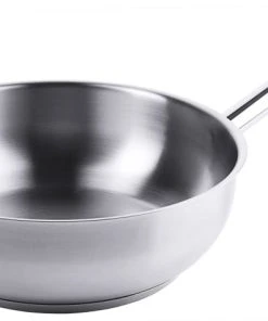 Contacto Sauteuse, Edelstahl, Ø 24 Cm, 2.7 L, Mit Schüttrand, Induktionsgeeignet