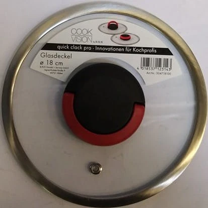 Null Cookvision Quick Clack Glasdeckel, Ø 28 Cm – Bild 2
