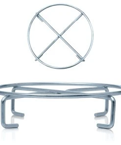 Null BBQ-Nerd© Untersetzer Für Dutch Oven Pfannen Und Töpfe | Ø 20 X 5 Cm Hoher Topfständer Aus Verzinktem Stahl Zum Kochen & Servieren Im Dutch Oven