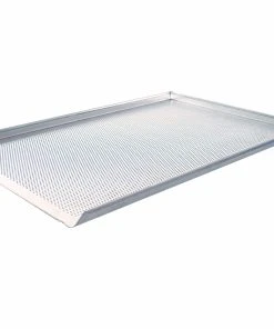 Schneider® Schneider Backbleche, Alu, Lochung 3 Mm, 3 Seiten 90° - 1 Kurze Seite Offen 400mm X 600mm