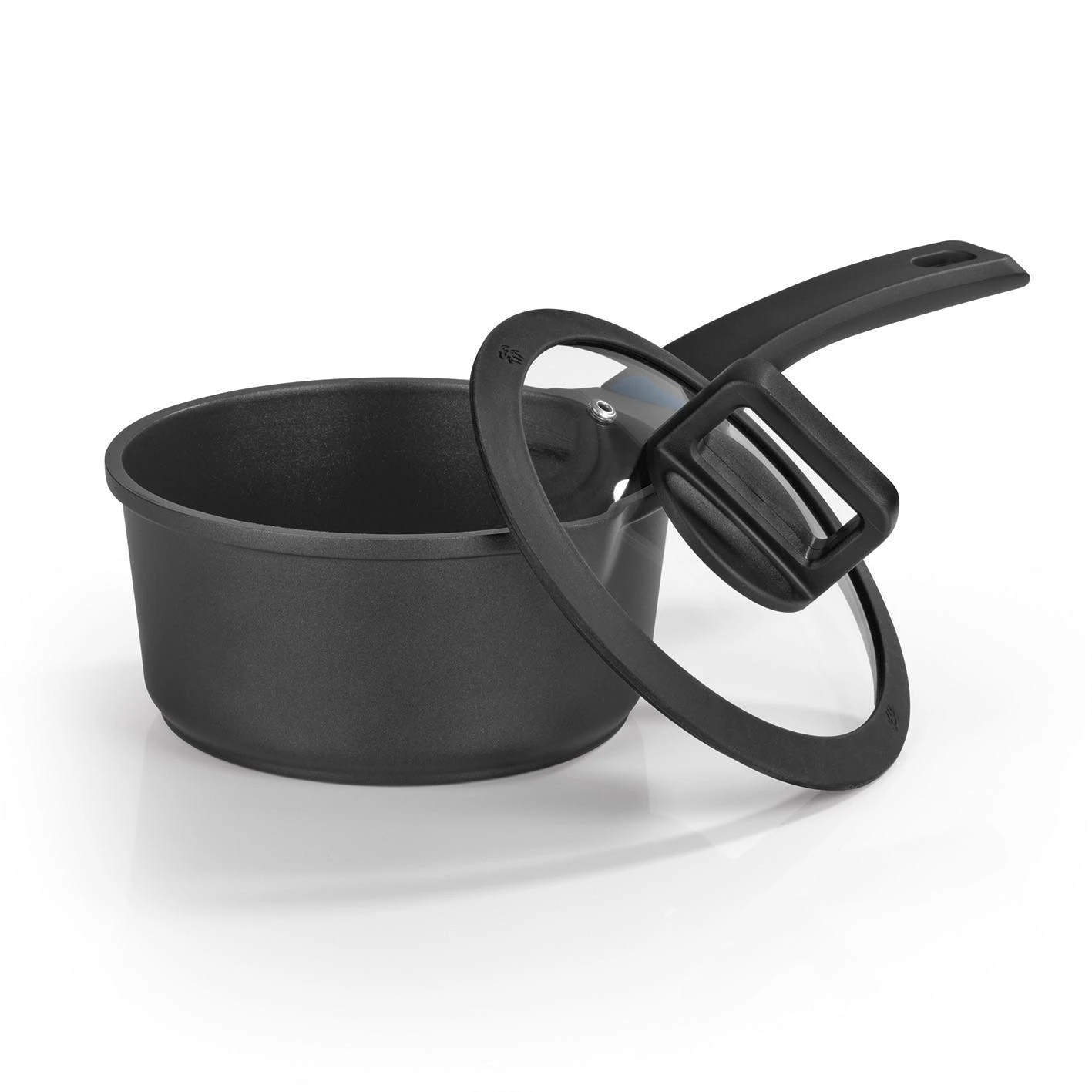 Null N8WERK Aluguss-Energiespartopf 24cm Schwarz – Bild 5