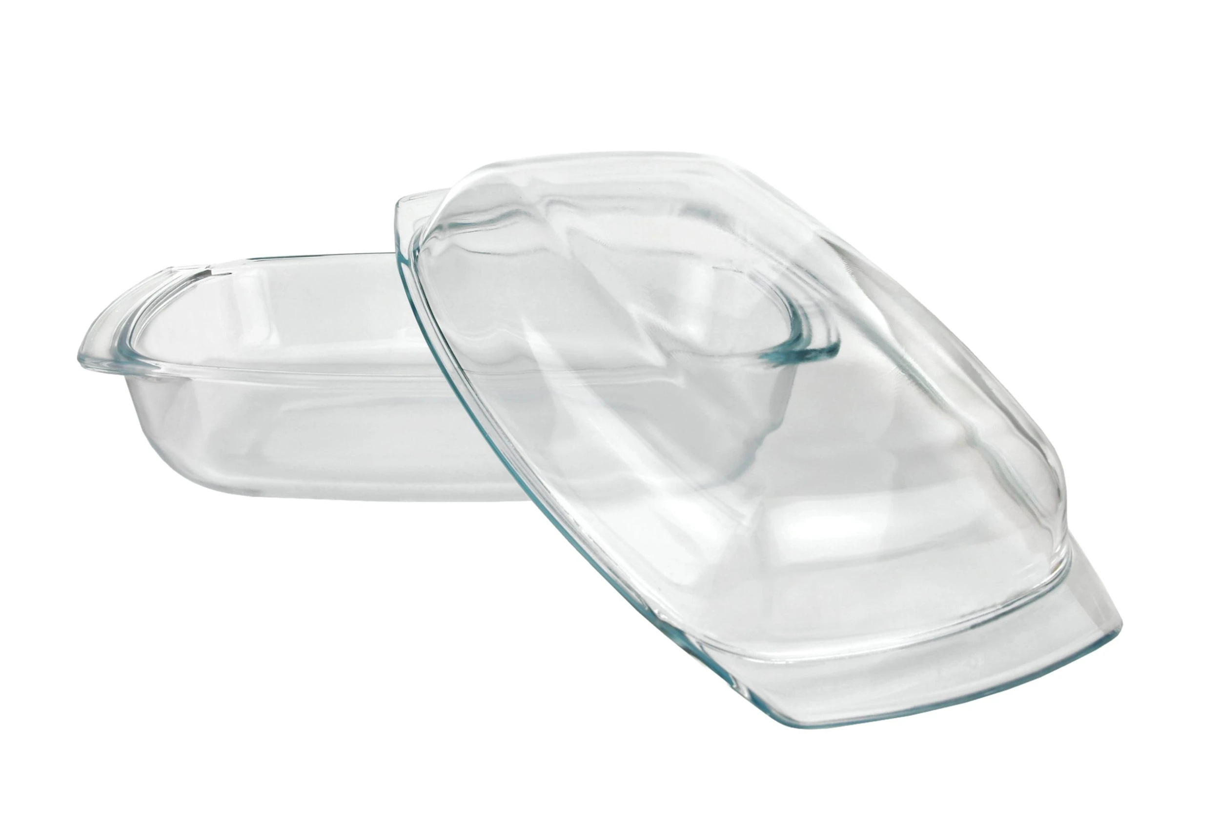 Null Brat- Und Backform Mit Deckel Wellco 34x21,5cm - Eckig - 4,1 Liter - Aus Feuerfestem Glas