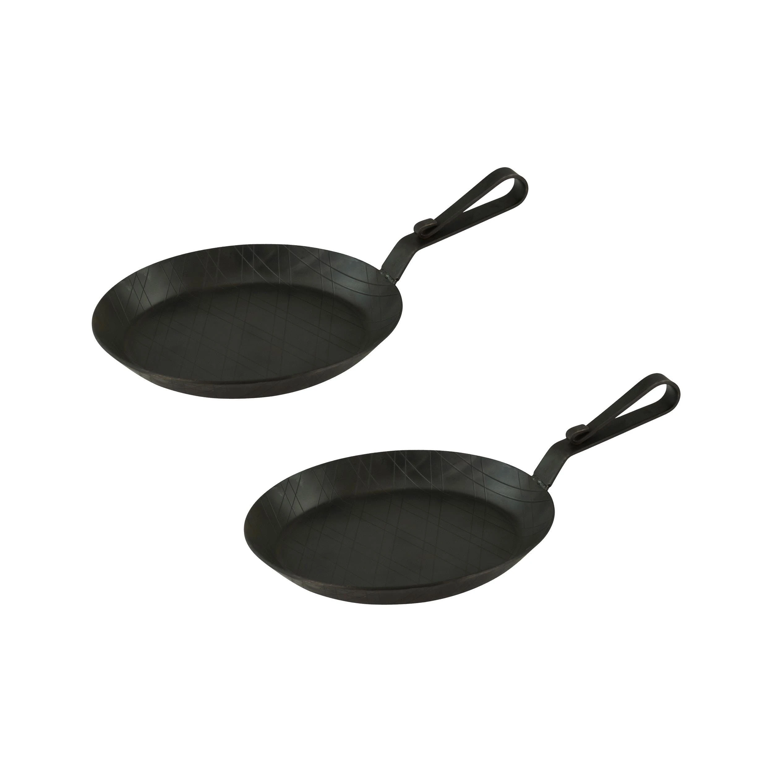 Gvk-eco Servierpfanne Aus Schmiedeeisen Mit Gebogenem Hakenstiel Ø 24 Cm 4 Stück 6 Gvk-eco Servierpfanne Aus Schmiedeeisen Mit Gebogenem Hakenstiel Ø 24 Cm 4 Stück – Bild 4