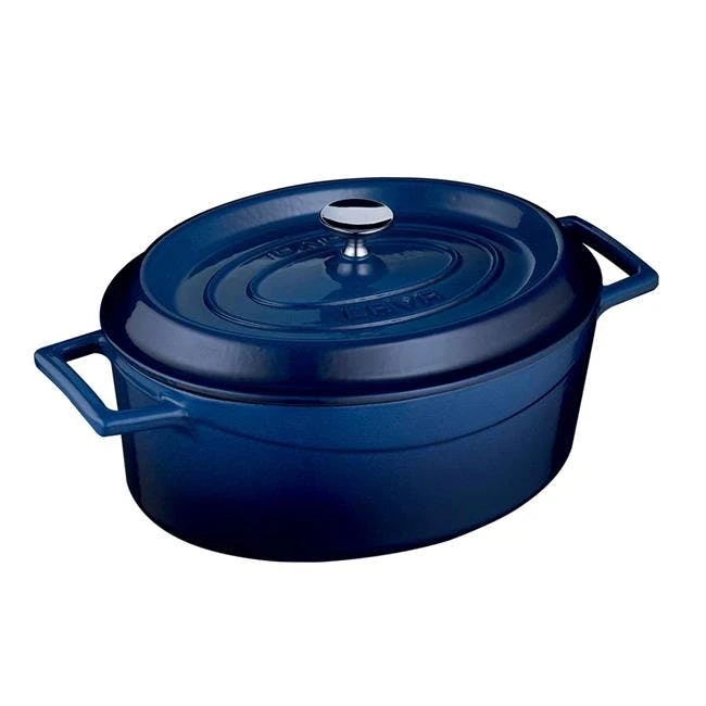 Null Gusseisentopf Rund In Blau 6,7L Von CHEFGASTRO 7 Null Gusseisentopf Rund In Blau 6,7L Von CHEFGASTRO – Bild 5