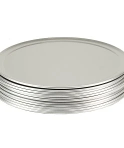 Gvk-eco Pizzablech Rund Aus Aluminium 12 Stück Ø 355 Mm