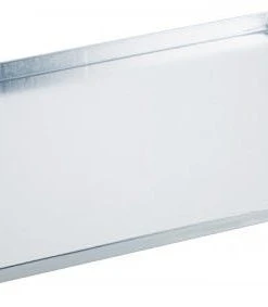 2x Contacto Backwaren-Auslageblech, Aluminium, Länge Außen: 48 Cm, Breite Außen: 32 Cm, Höhe: 2 Cm