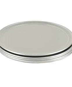 Gvk-eco Pizzablech Rund Aus Aluminium 6 Stück Ø 305 Mm