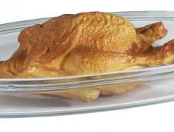 2x Contacto Ersatz-Glasdeckel Zu Bräter, Rechteckig Aus Handgegossenem Aluminium-Kokillenguss