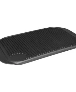 Stalgast Brat- Und Grillplatte Aus Gusseisen, Doppelseitig (gerillt/glatt), Abmessung 48 X 26 Cm