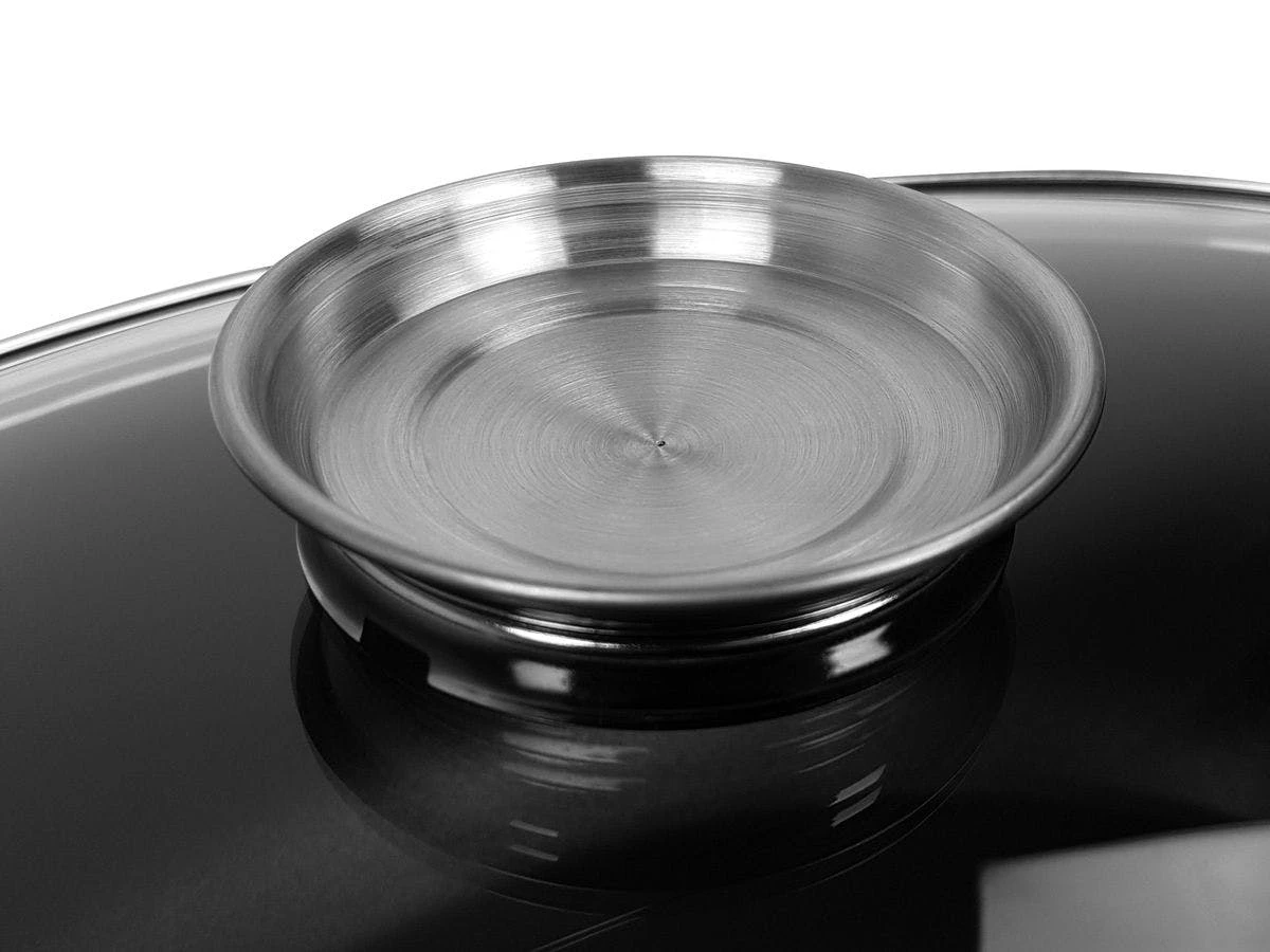 Null Aluguss Bräter Gänsebräter Schmorrtopf Alugussbräter Antihaft Mit Glasdeckel – Bild 7